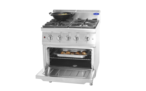 Cocina de gas de cuatro quemadores con horno de piso, modular serie 700 - AT7G4BO-2 - Imagen 4