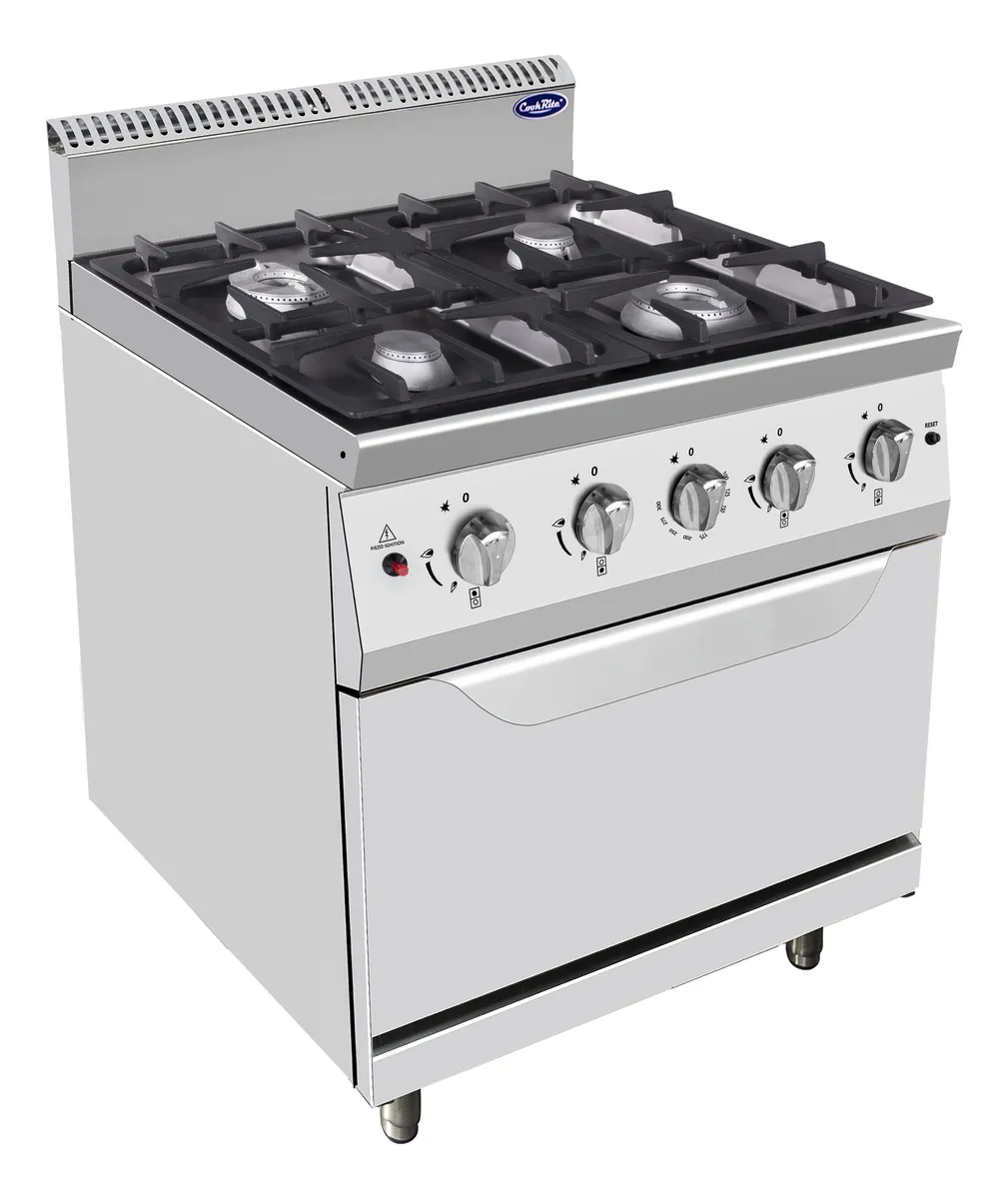 Cocina a gas de cuatro quemadores con horno de piso, modular serie 900 - AT9G4BO-2 - Imagen 2