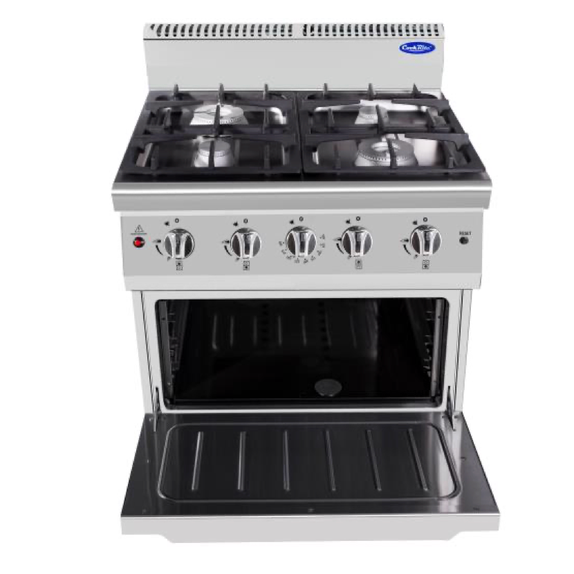 Cocina a gas de cuatro quemadores con horno de piso, modular serie 900 - AT9G4BO-2 - Imagen 3