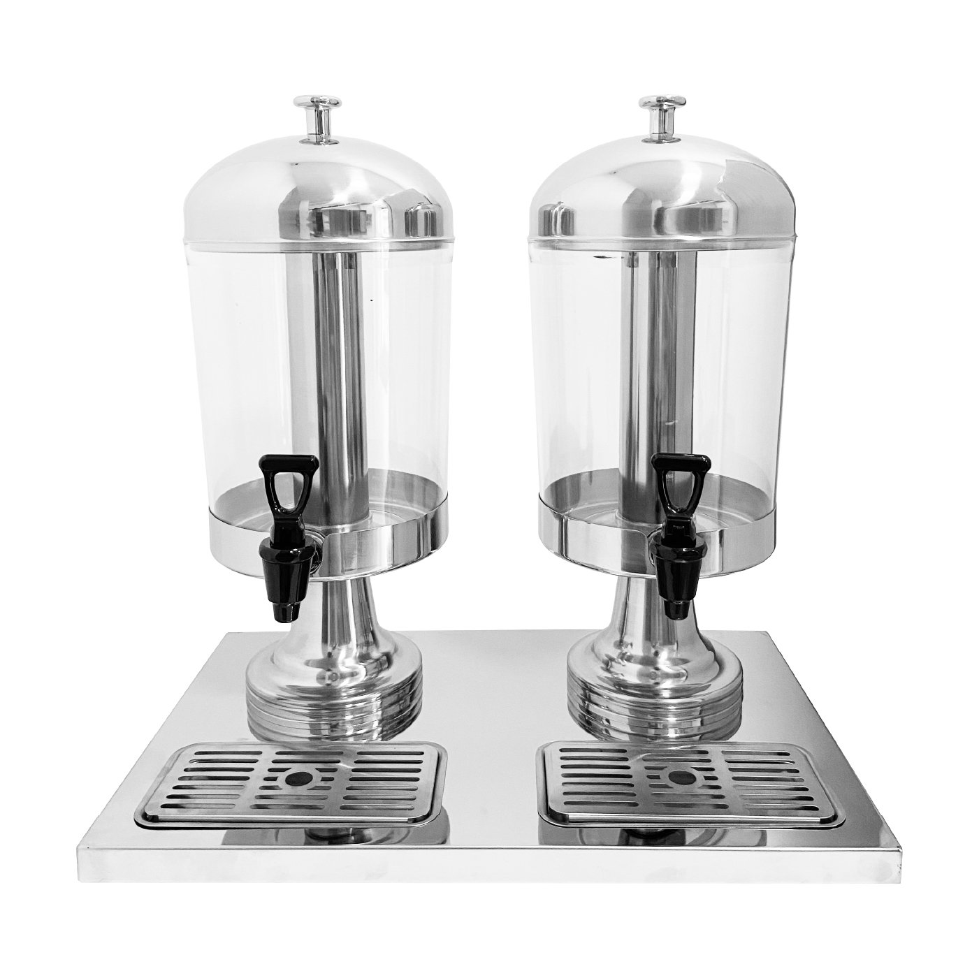 Dispenser De Jugo Doble Con Base de Acero Inoxidable - AT-AT90512-2