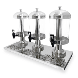 Dispenser De Jugo Triple Con Base de Acero Inoxidable - AT-AT90512-3